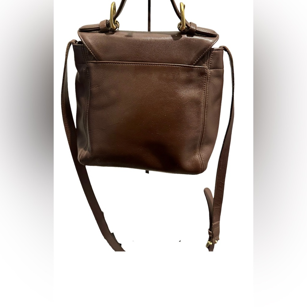 Vintage Coach Soho Legacy 4158 British Tan Leather Top Handle Crossbody Bag - Picture 3 of 14